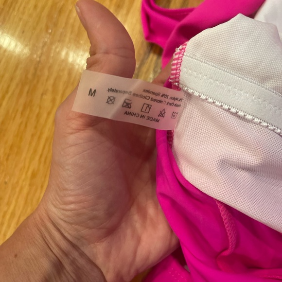 💜 5 for $25 or 3 for $18 Shein hot pink two piece tankini - Picture 5 of 7